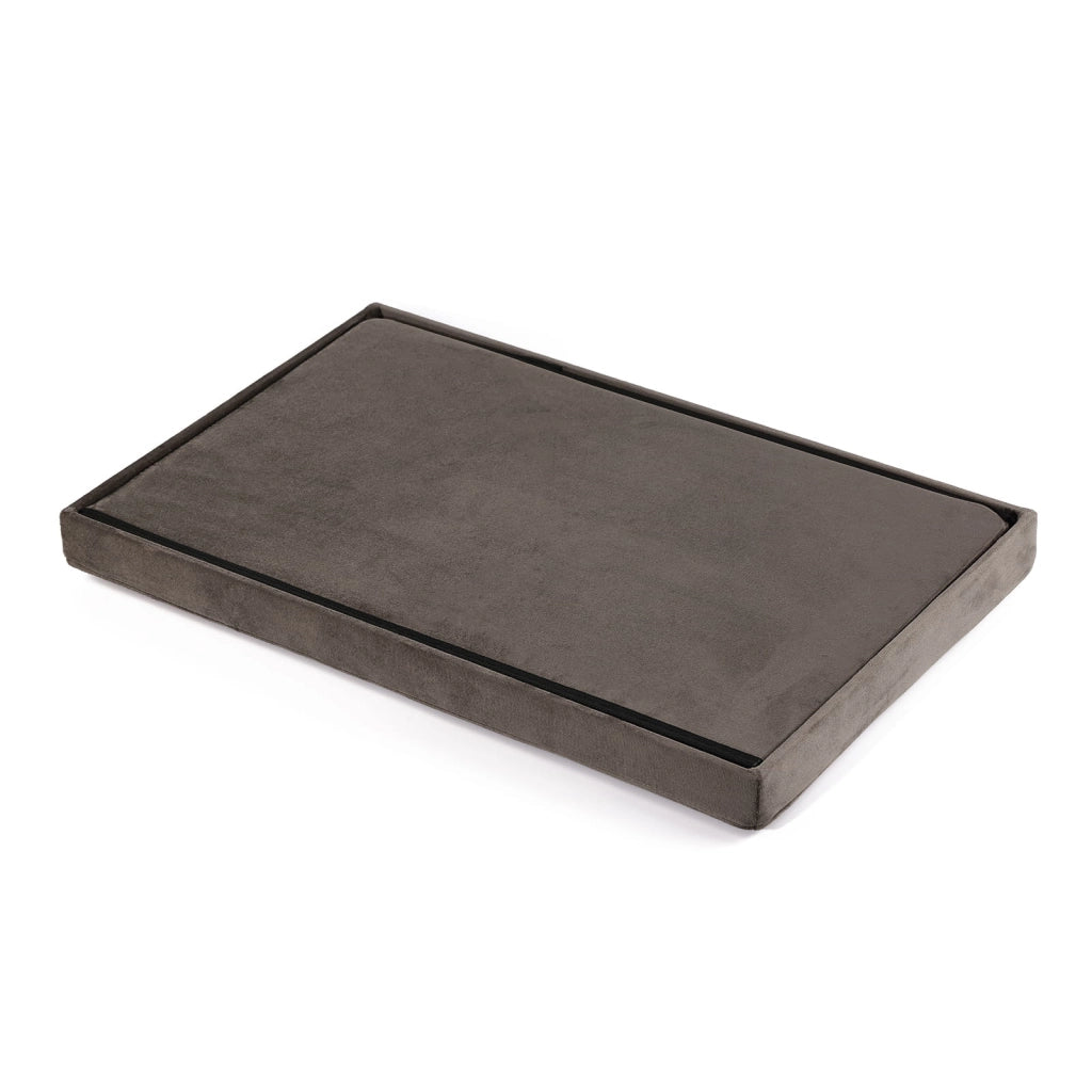 Valora POUF PIEGHEVOLE XL in velluto marrone con contenitore x4