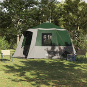 Tenda da campeggio per 12 persone con tetto Verde e Bianco
