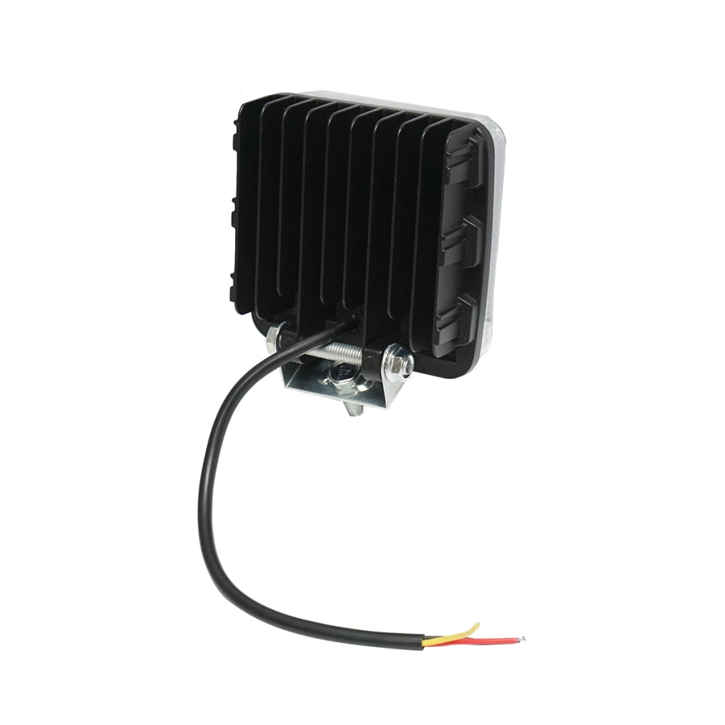 Lampada LED 9-36V, 40W, colore bianco-giallo, alloggiamento in alluminio 110x107x50mm