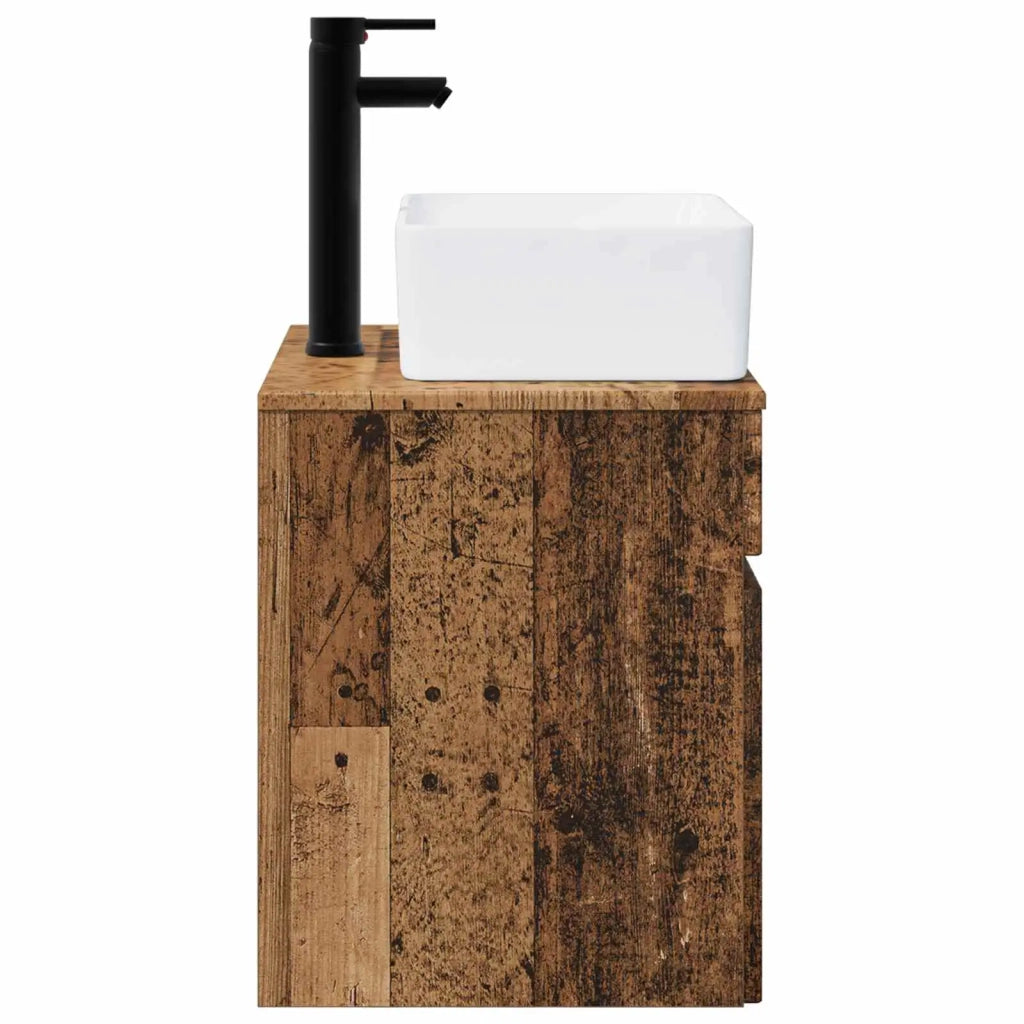 Mobile lavabo da parete Legno antico 49 x 41 x 63 cm 890590