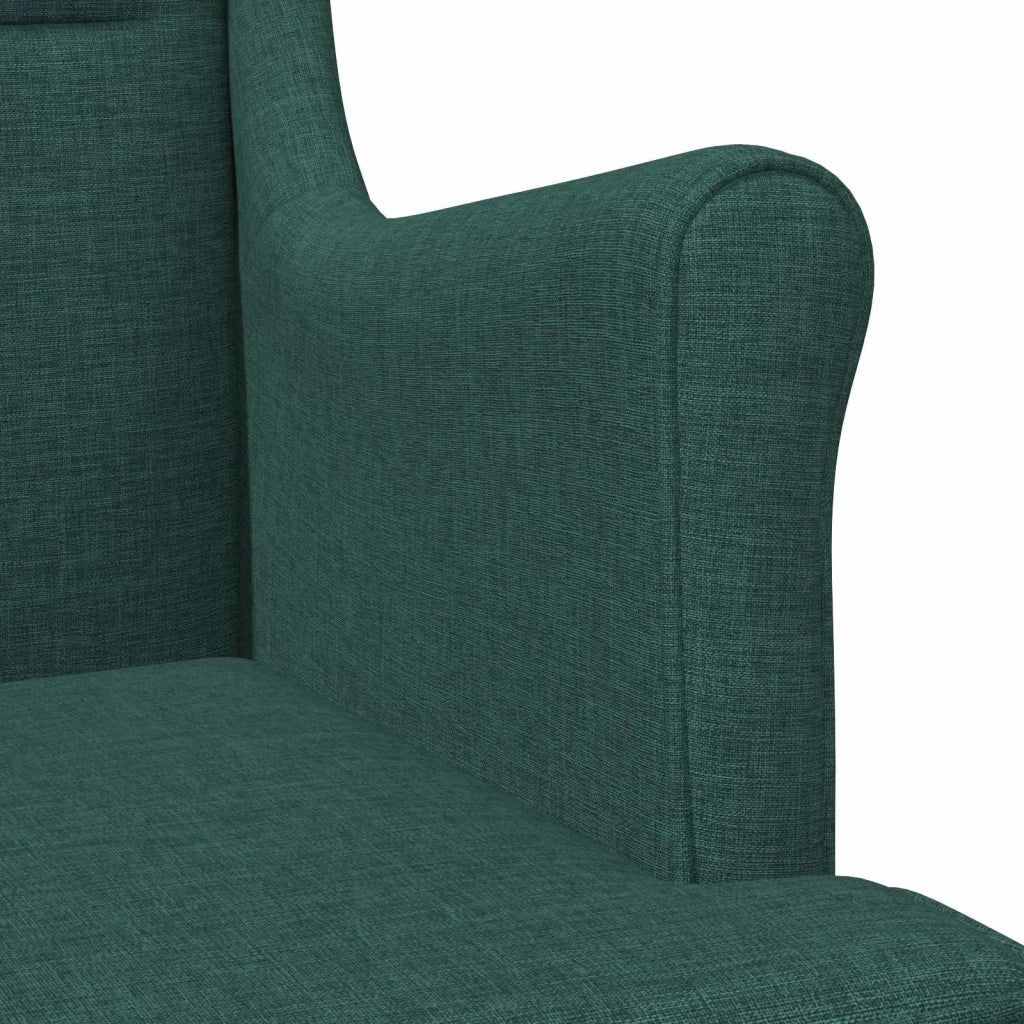 Poltrona | Sedia Relax Verde Scuro Tessuto