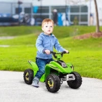Quad Elettrico per Bambini con Batteria Ricaricabile 6V e Marcia Avanti e Indietro, 72x40x45.5 cm, Verde