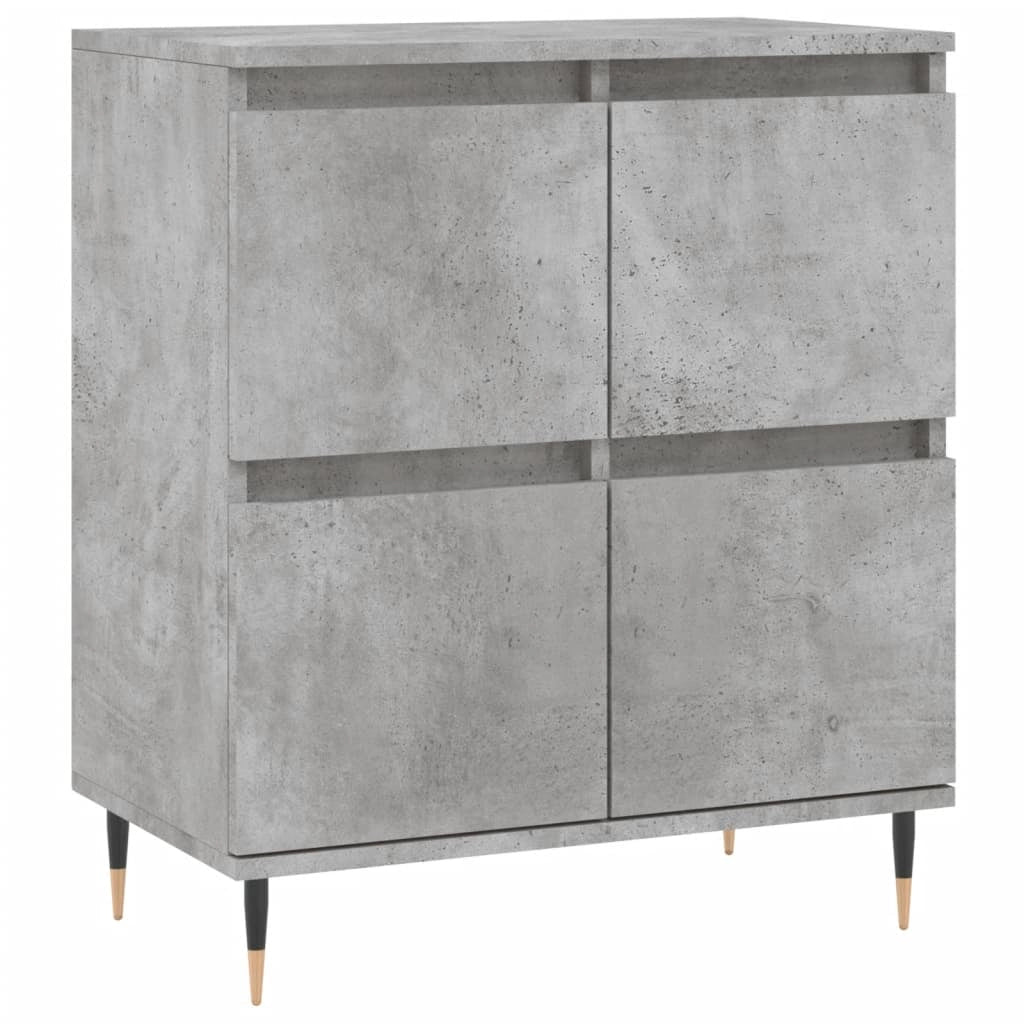 Buffet credenza cassettiera armadio mobile contenitore organizer per cucina soggiorno salotti 3 pezzi legno ingegnerizzato grigio 02_0037136