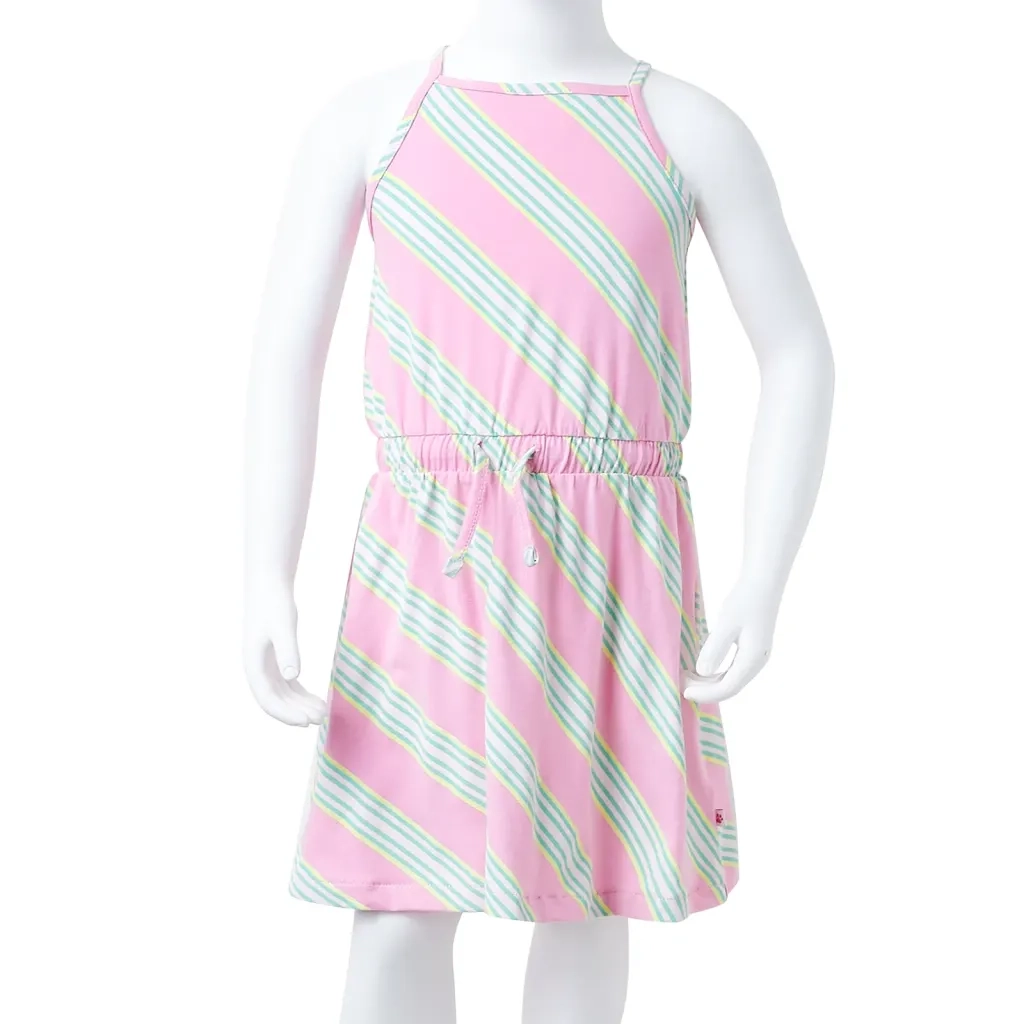 Abito da Bambina con Coulisse Senza Maniche Rosa 116 CFW4141043