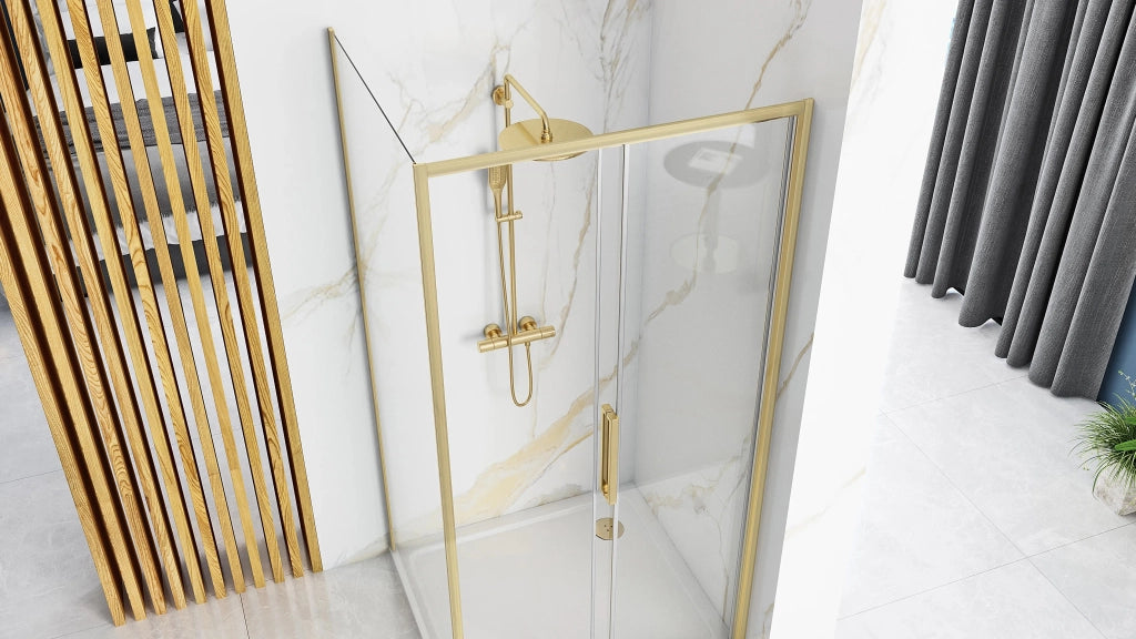 Cabina Doccia Rapid Slide Gold Brush 150x90