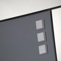 Cassetta postale con vano portagiornale V24 antracite e acciaio inox 370 x 105 x 370 mm