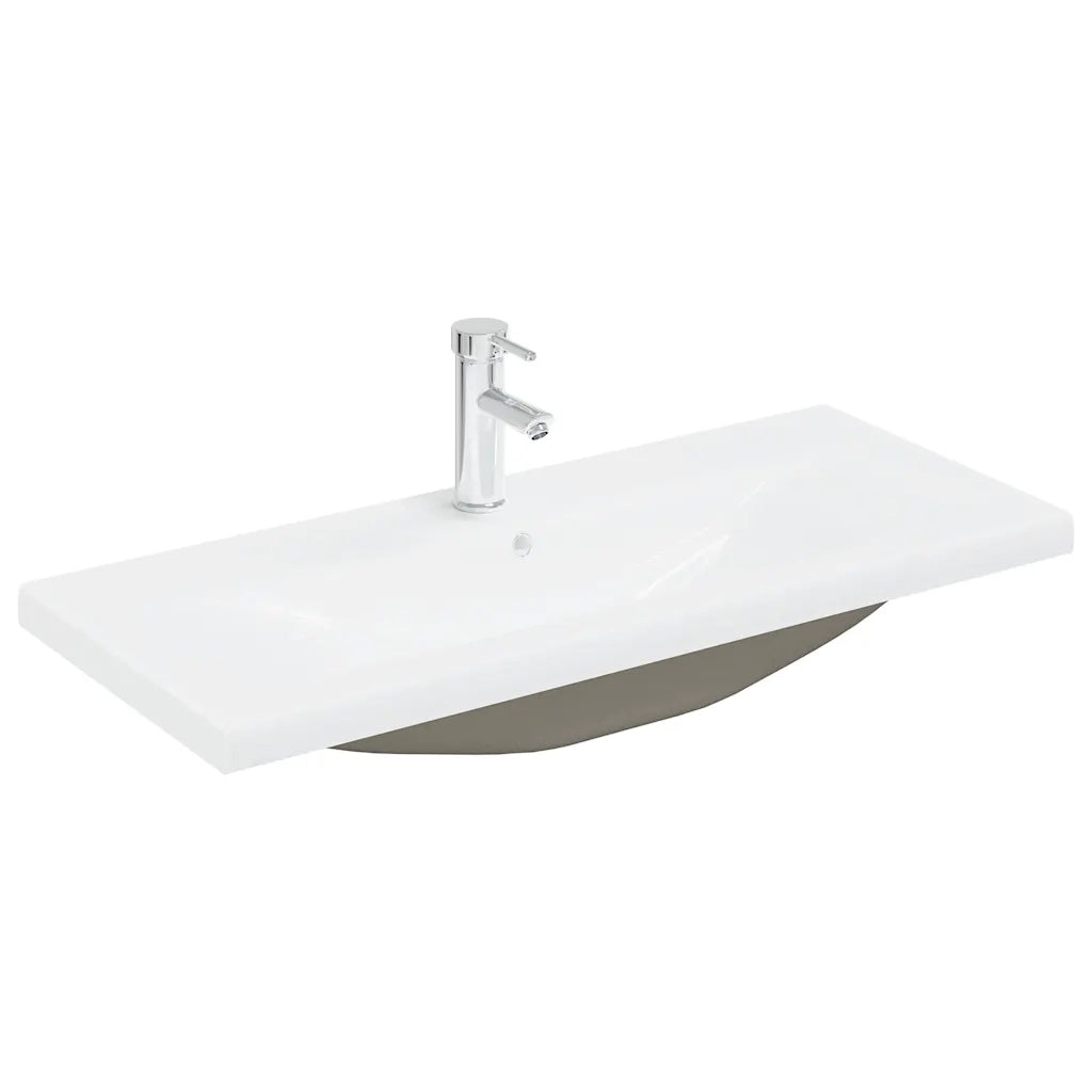 Mobile Bagno con Lavabo Integrato&Rubinetto Rovere Artigianale
