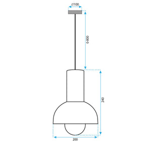Lampada Da Soffitto APP1083-1CP