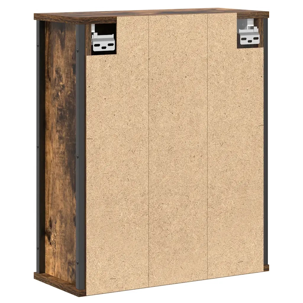 Pensile da Bagno con Specchio Rovere Fumo 50x21x60 cm 861904
