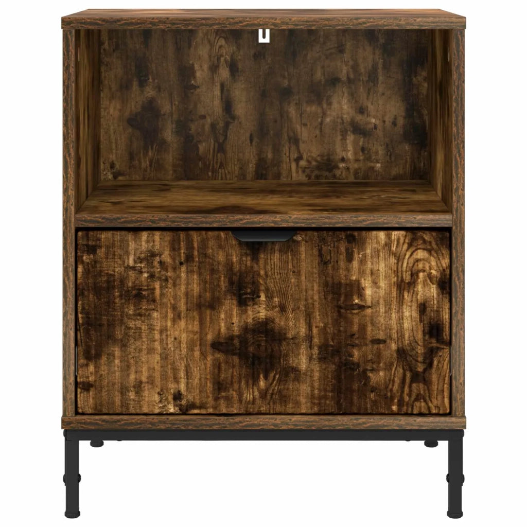 Armadio da Notte Rovere fumo 49 x 36 x 61 cm Legno multistrato 883484
