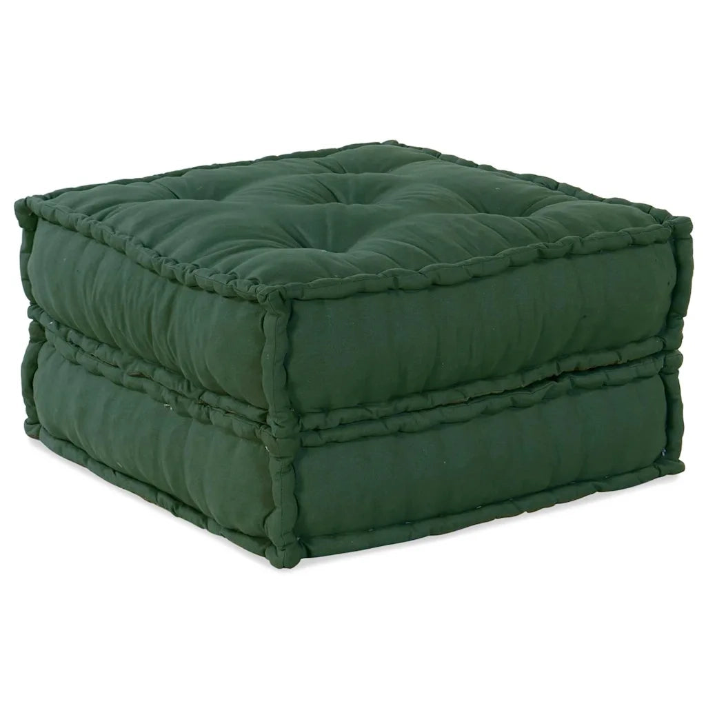 vidaXL Cuscino 2 pcs Verde 70 x 70 x 36 cm Poliestere