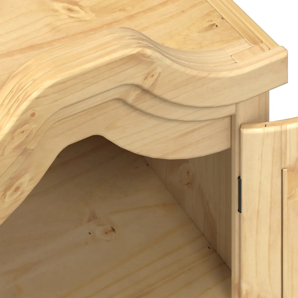 Armadio Corona 55x52x170 cm in Legno Massello di Pino CFW1226654