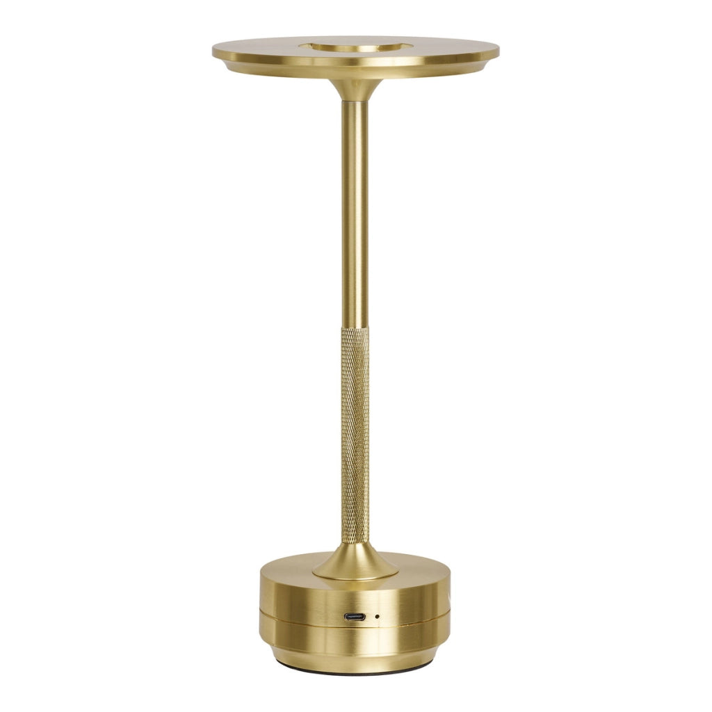 Lampada da Tavolo Lyneham, Ottone, Alluminio, 13x13x28,5 cm