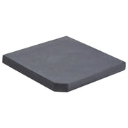 Piastra di Peso per Ombrellone Nera in Granito Quadrata 25 kg CFW9920317