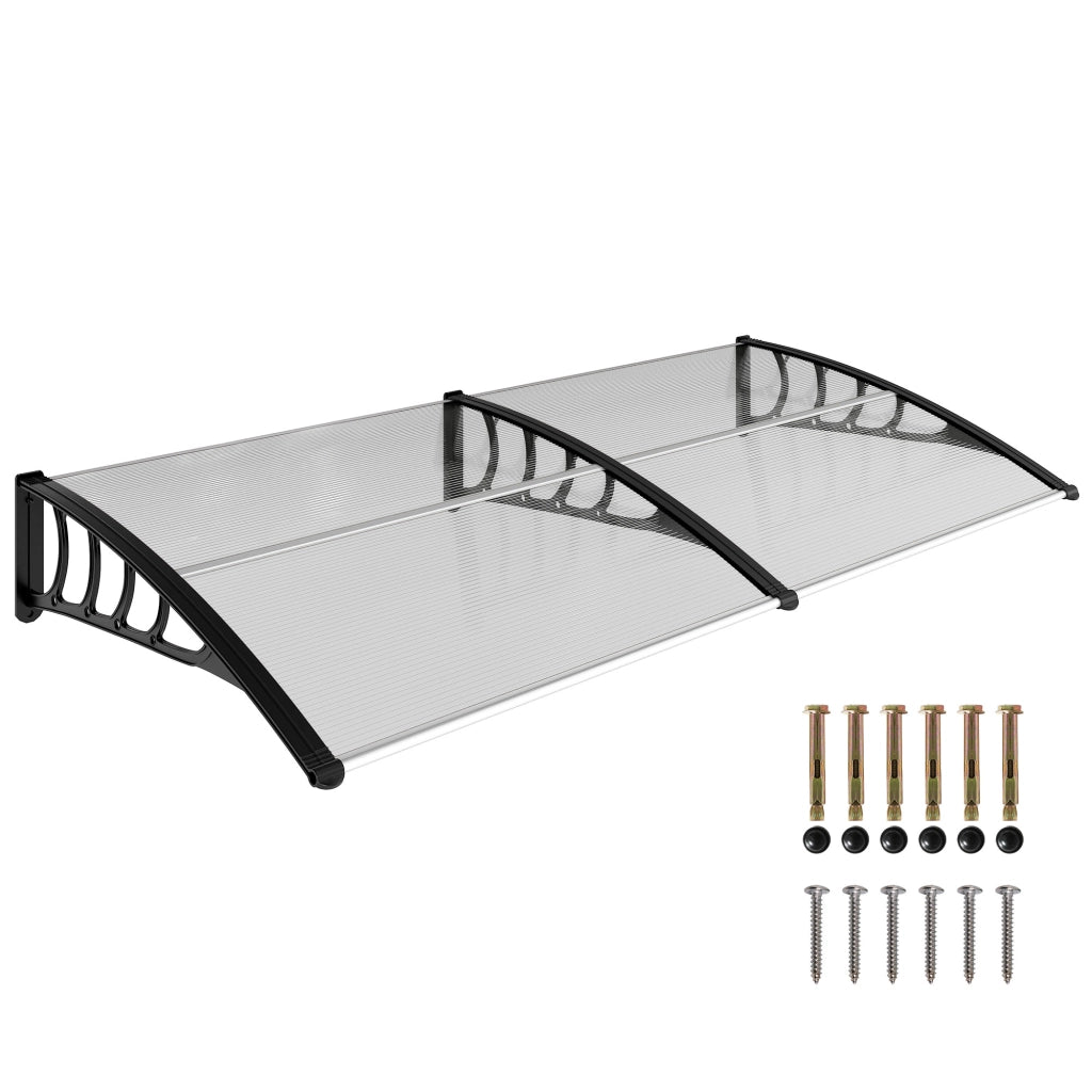 Tettoia per Porte e Finestre ¨C zephmum ¨C 200x96x27 cm Trasparente