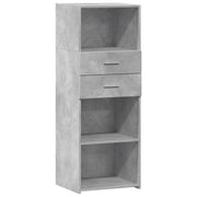 Buffet credenza cassettiera mobiletto mobile contenitore organizer per cucina soggiorno salotto alto 45 x 42,5 x 124 cm legno ingegnerizzato grigio 02_0034443