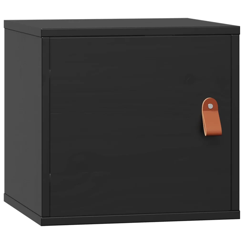 Pensili 2pz Neri 31,5x30x30 cm in Legno Massello di Pino cod mxl 32746