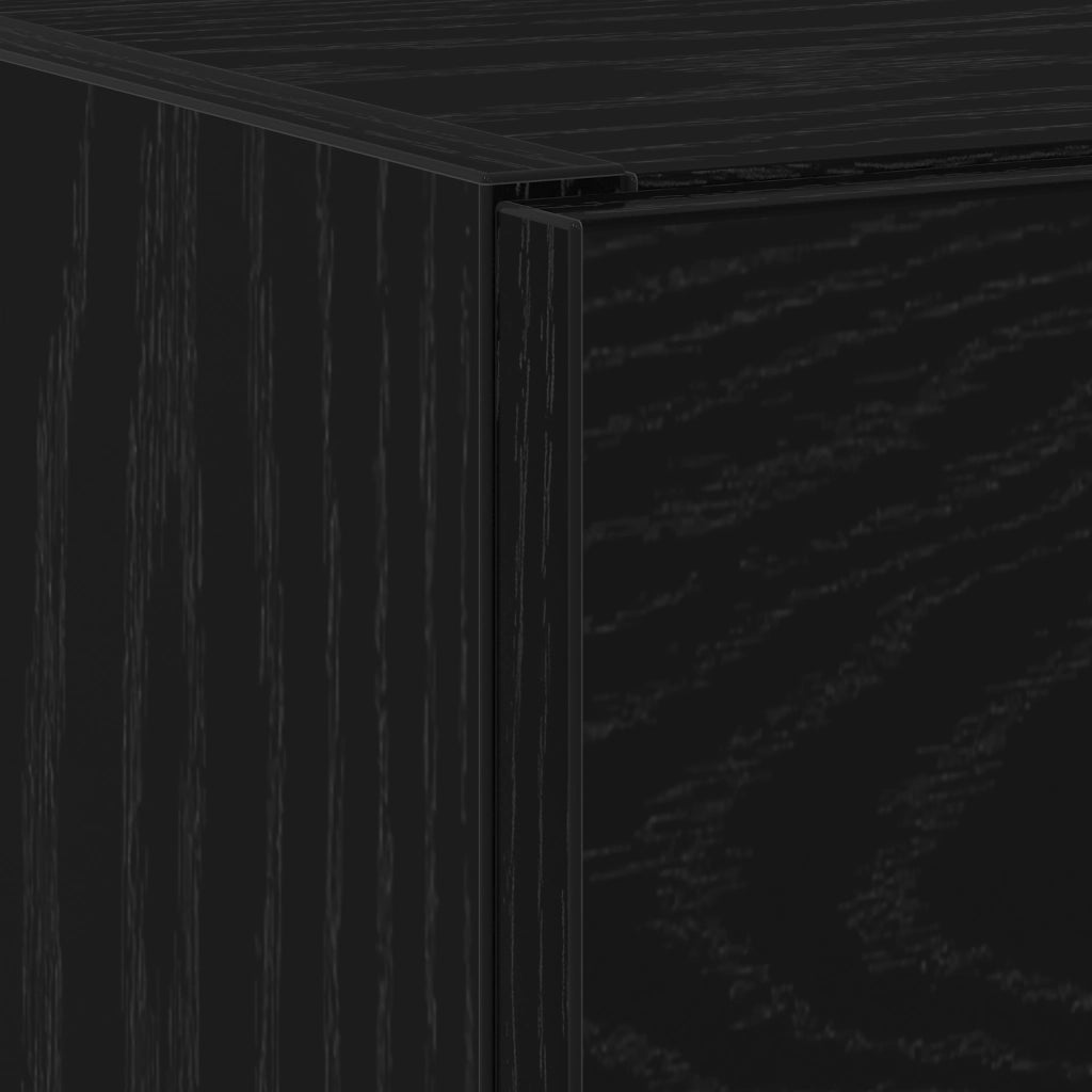 Mobile Lavabo Rovere Nero 40x37x59 cm Legno Ingegnerizzato