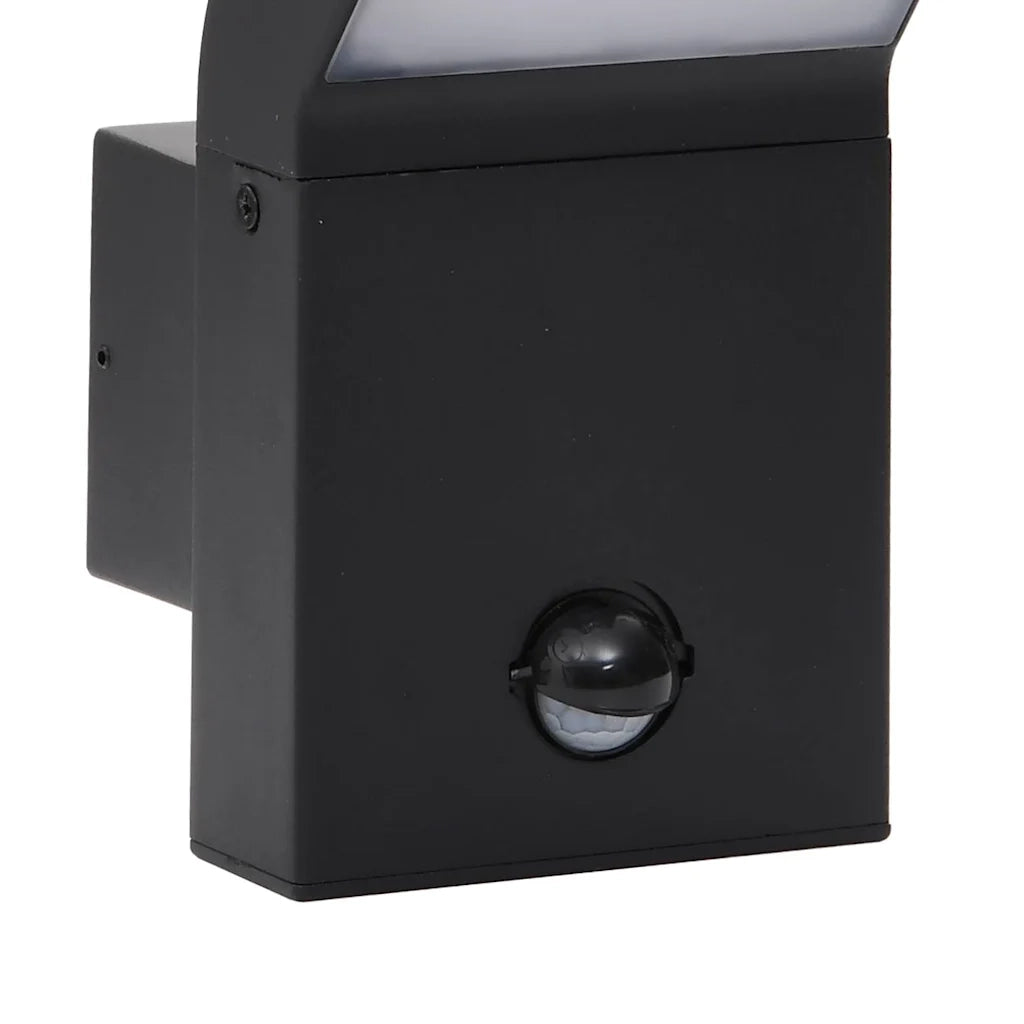 Applique con LED e Sensore Nera in Alluminio Pressofuso CFW4514061