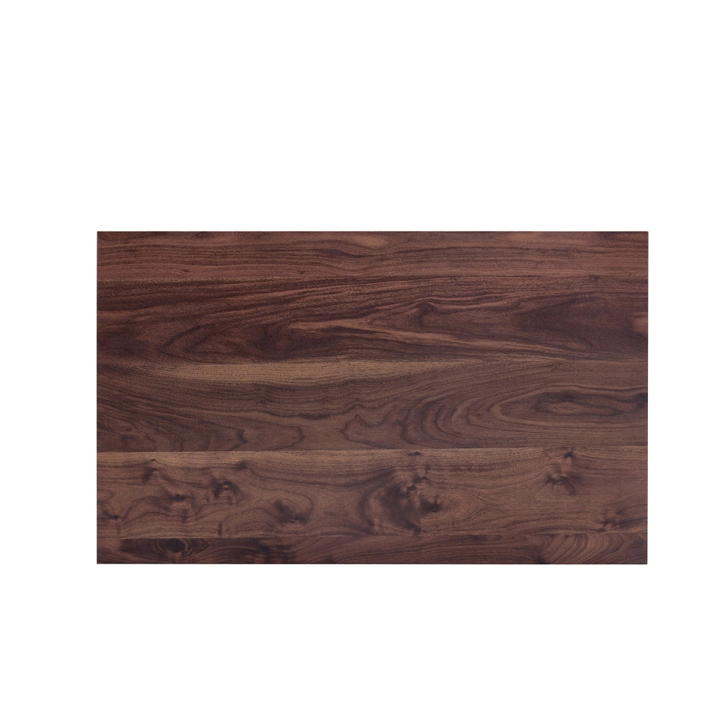 Tavolino da salotto 98.5x59.5x36 cm con design rettangolare effetto noce; MDF; noce