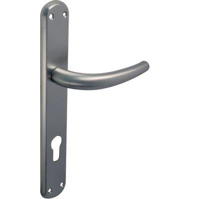 MANIGLIA TORINO CROMO FORO SAGOMATO - ZAMA CROMO SATINATA+Q8 I.MM 90 CF=PZ 2- 1 confezioni