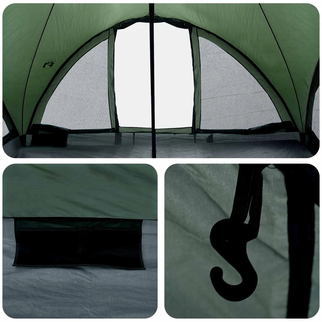 Tenda Tipi Verde militare 6 persone Poliestere e Acciaio 42028626