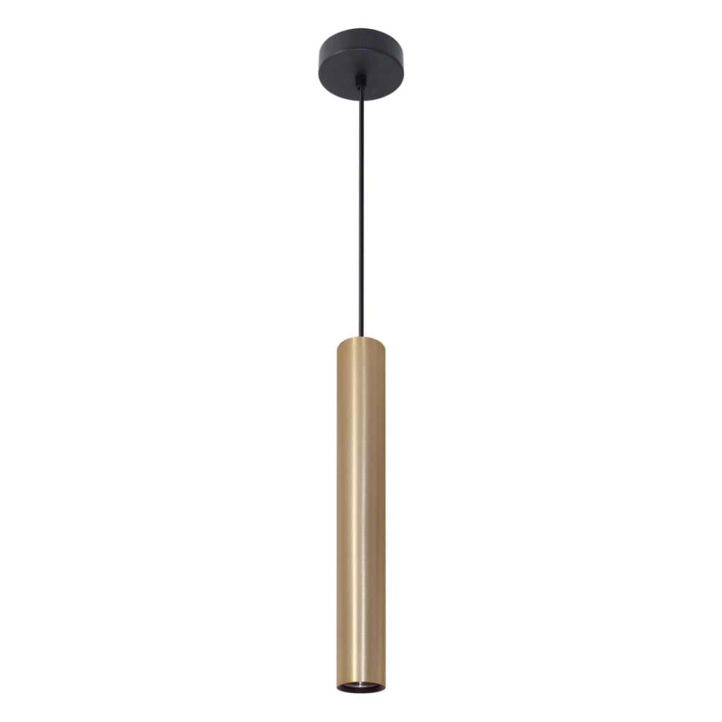 Lampada sospensione Lungomare oro/nero Ø10cm GU10 Polux