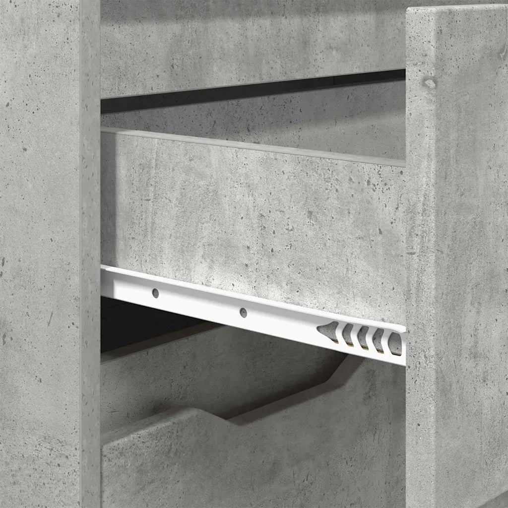 Mobile da Bagno con porta Grigio cemento 72,5 x 36,5 x 100 cm