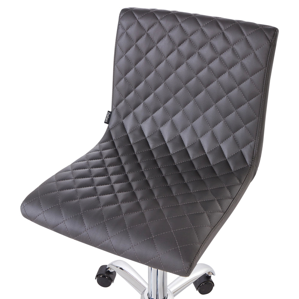 Sedia da scrivania per ufficio Grigio scuro Base regolabile in altezza Ufficio domestico moderno