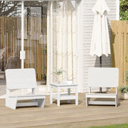 vidaXL Sedie da Giardino 2 pz Bianche Legno Massello di Pino