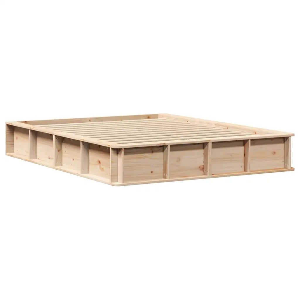 vidaXL Struttura del letto Pino massello 210 x 178 x 30 cm