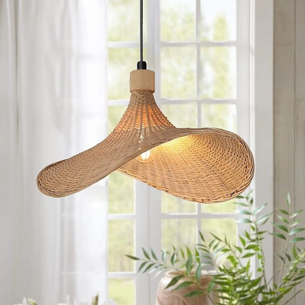 Lampada A Sospensione In Bambù APP1642-1CP 30cm