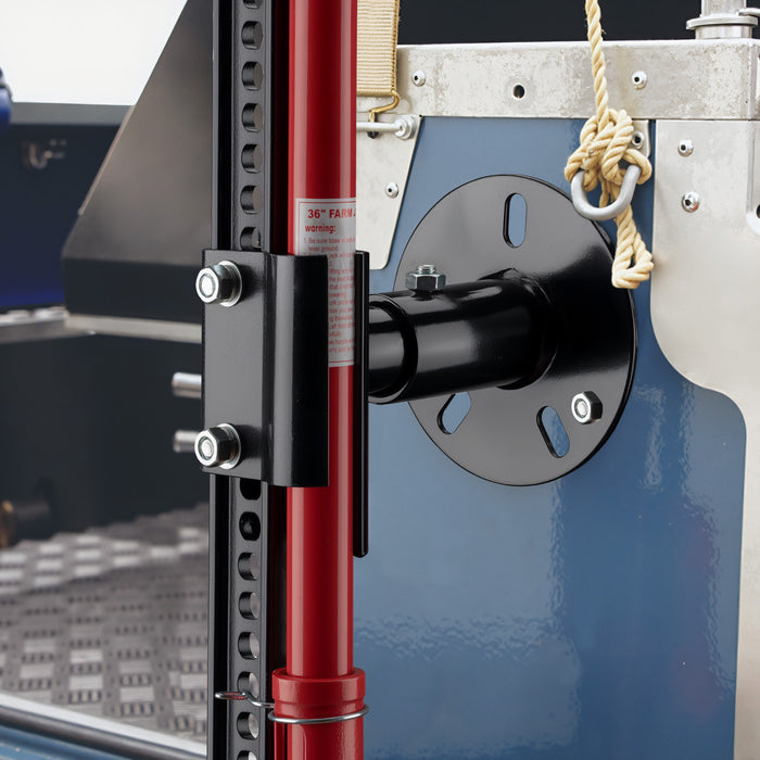 Supporto binda per ruota di scorta, supporto da fissare a ruota di scorta 5“-6,75”, alloggiamento farm jack in acciaio, porta martinetto