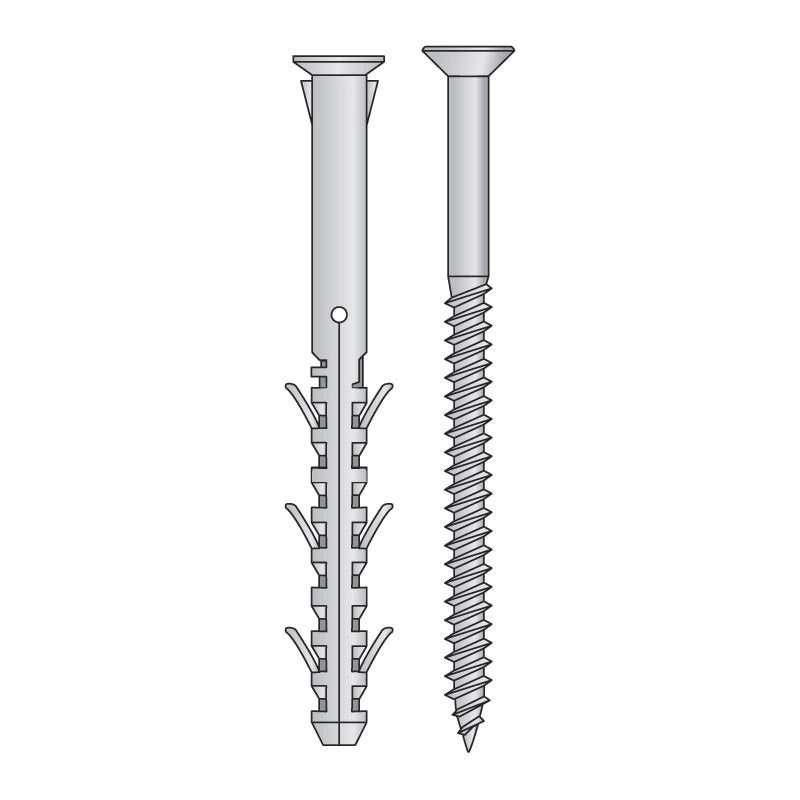 TASSELLO PROLUNGATO CON VITE TORX 'TNAP-TORX' Ø 8x80 - 100 pezzi- TECFI
