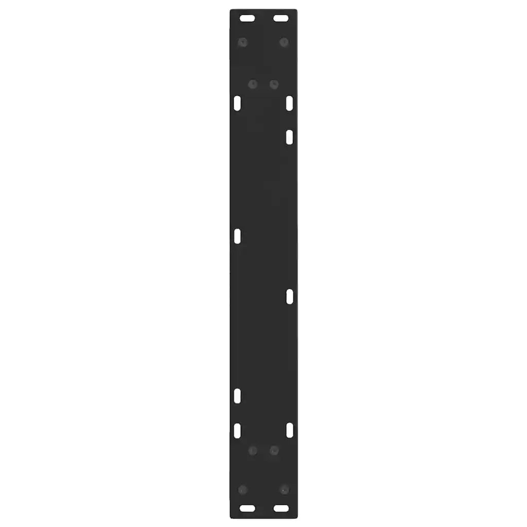 Gambe per tavolo da pranzo a forma di V 2 pz nere 60x(72-73,3) cm in acciaio 4012640