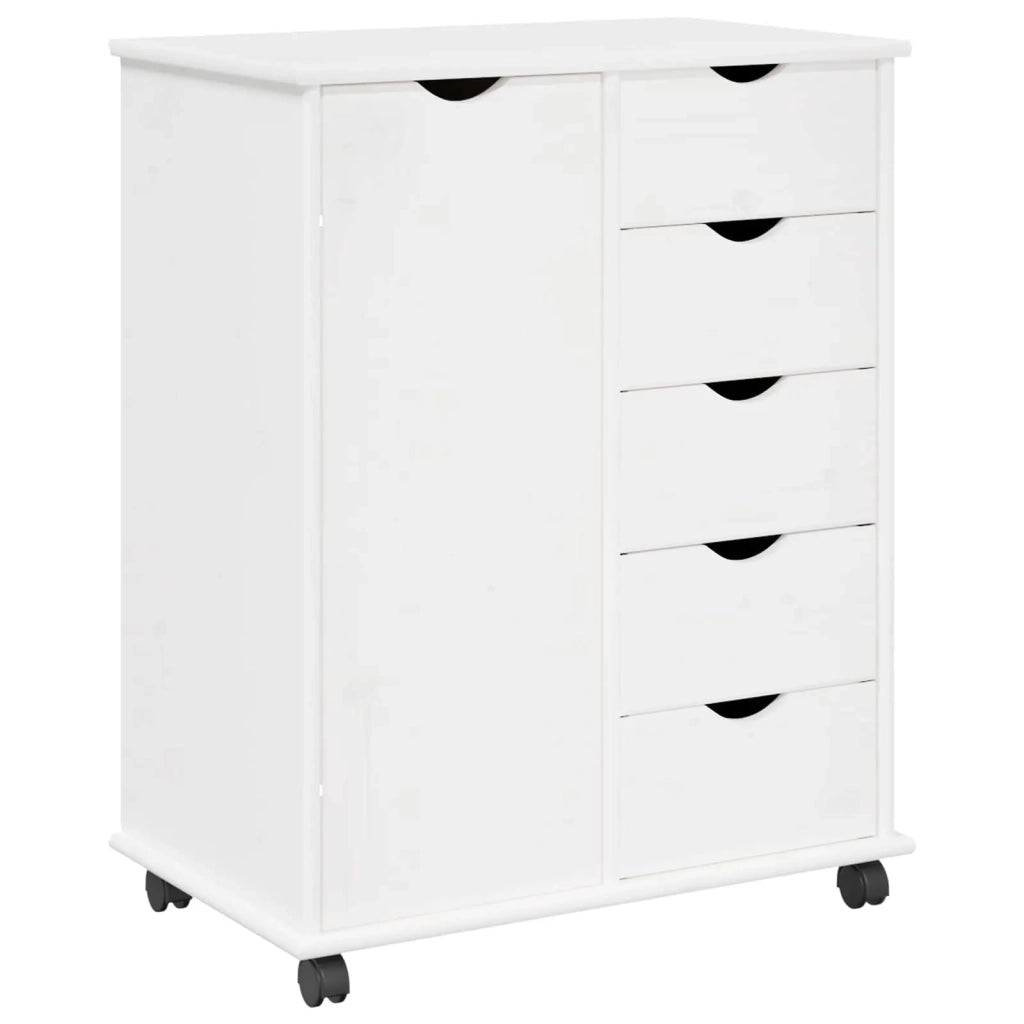 Mobile con Ruote con ruota Bianco 63,5 x 39 x 79 cm