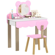 Cassettiera per Bambini con Specchio ¨C zephmum ¨C MDF, Rosa