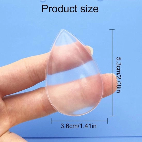 Set di spugne per trucco in silicone - Set di 3 pezzi - Per fondotinta liquida e applicazione del trucco