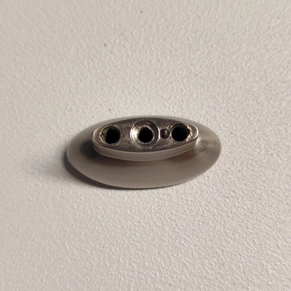 Ff group pomolo per mobili ovale colore nichel opaco