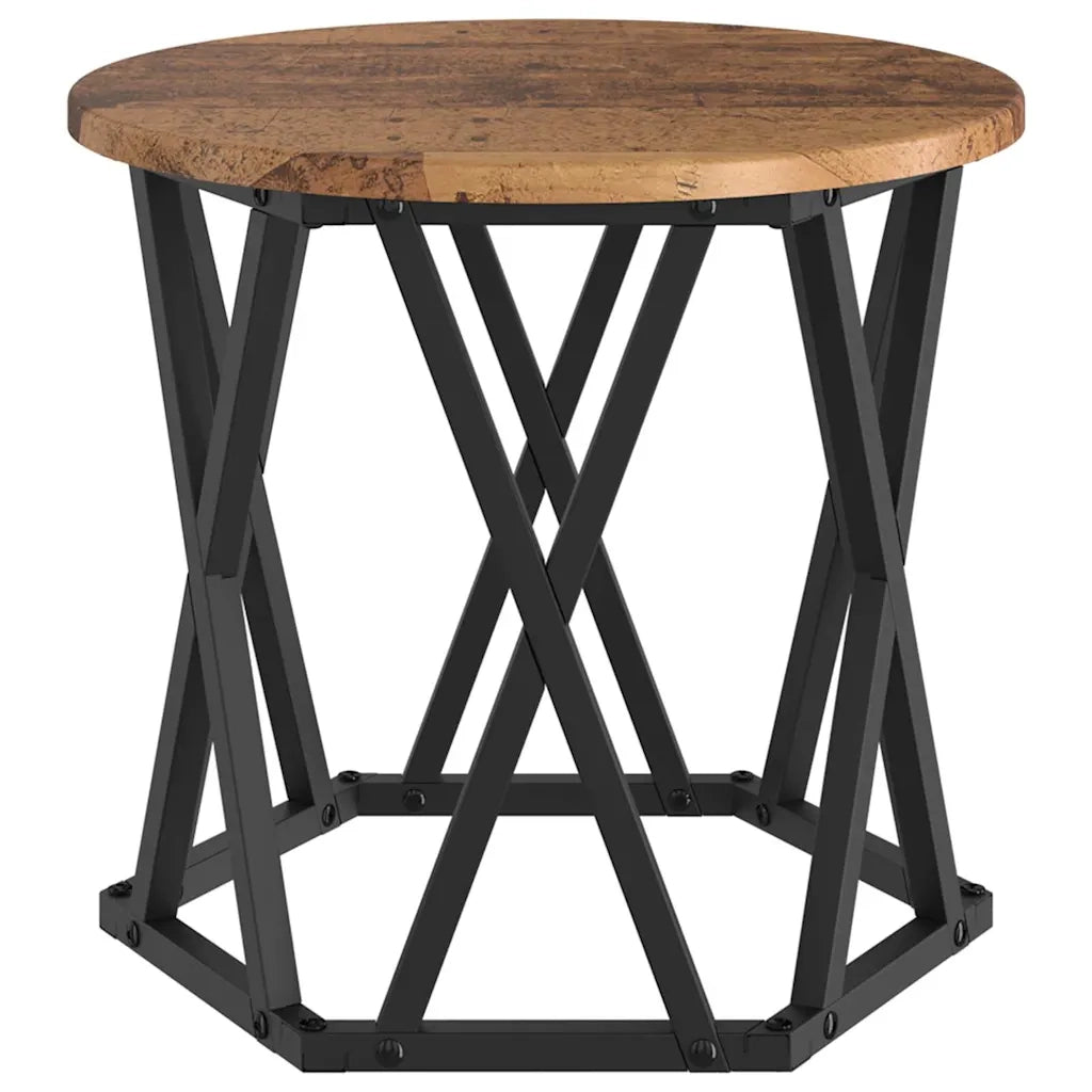 Tavolo Laterale Nesting 3 pcs Legno vecchio 868259