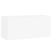 Mobiletto lavabo moderno per bagno 100 x 38,5 x 45 cm legno composito bianco 02_0047823