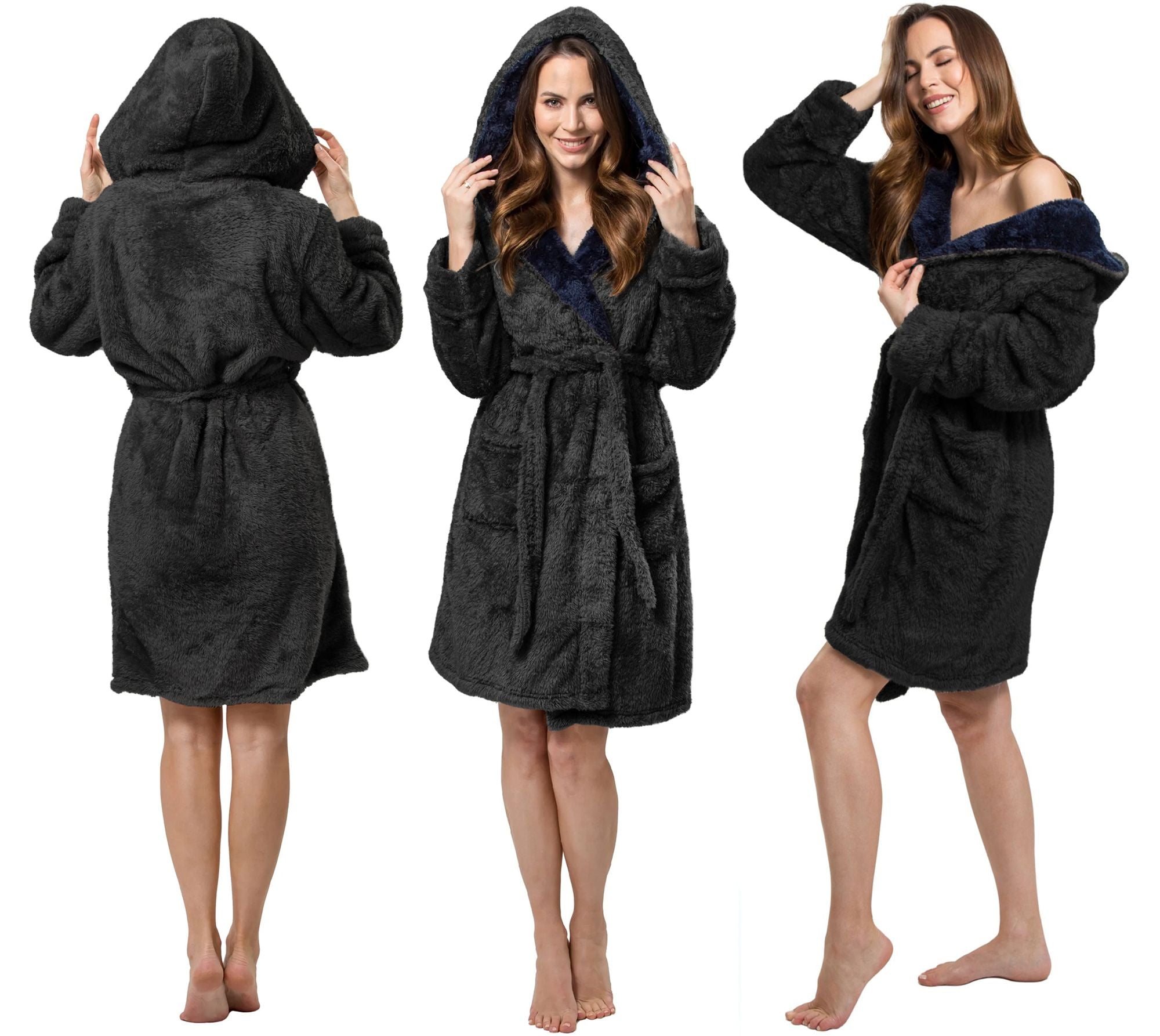 Accappatoio Jordan Navy Grey M