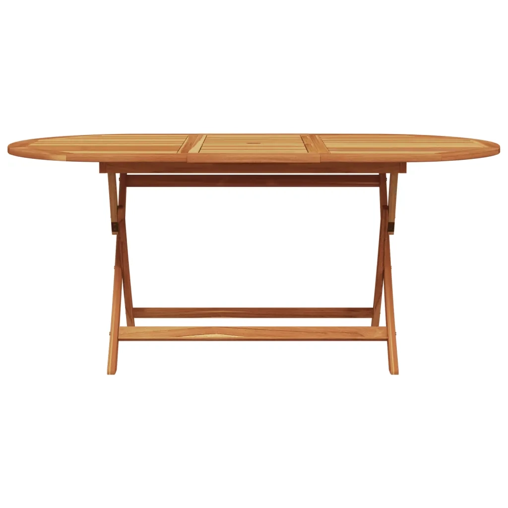 Set da Pranzo da Giardino 7 pz Tortora Tessuto e Legno Massello