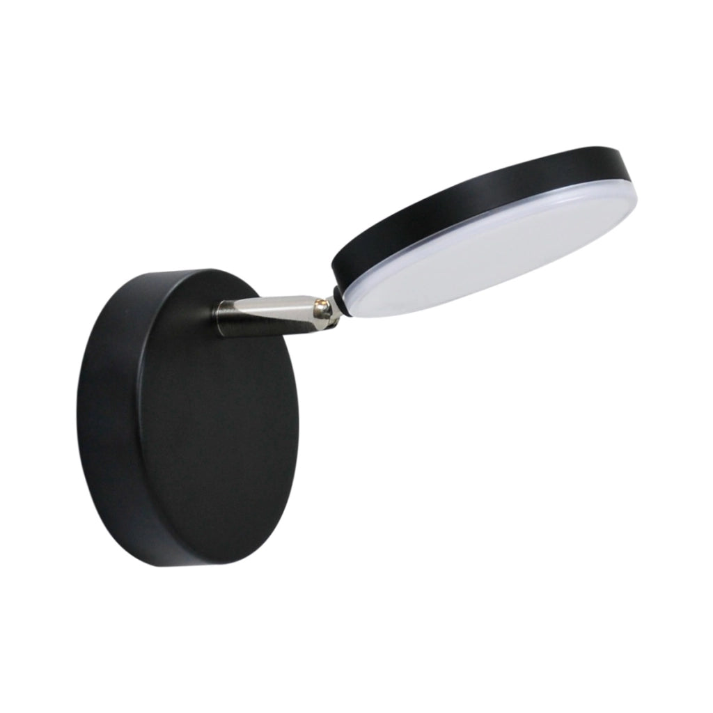 Applique orientabile LED 5W 3000K IP20 nera Capri Polux