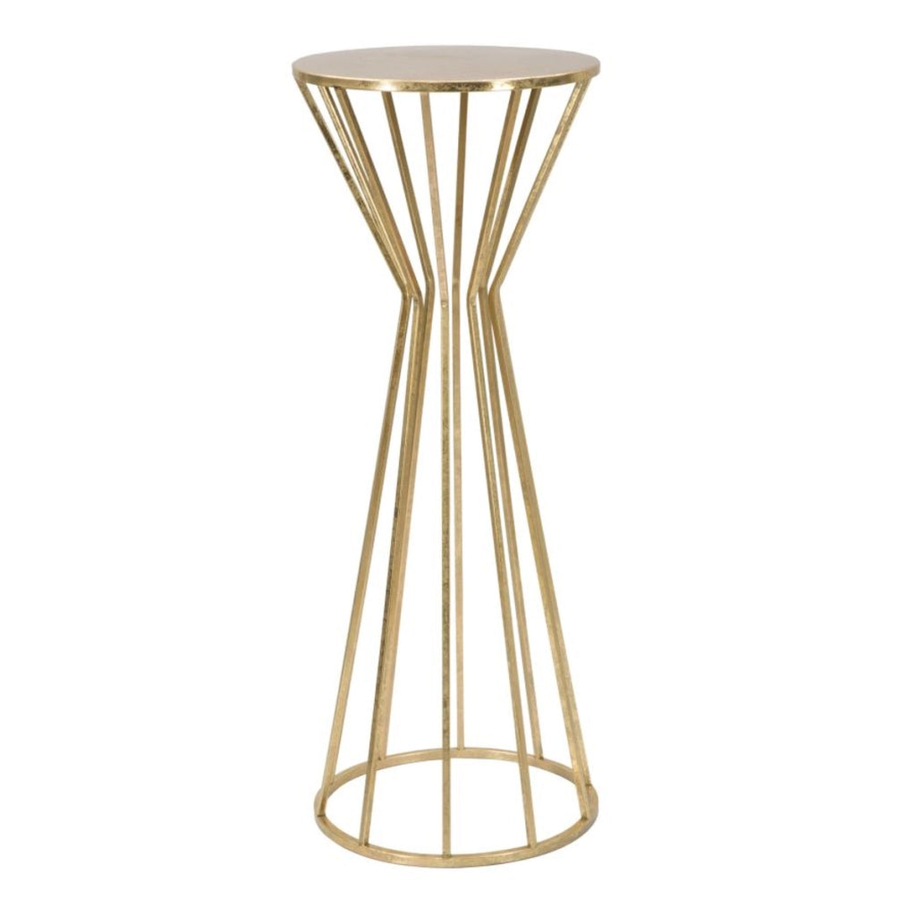 Tavolo VKH580, Oro, Metallo, 38x38x100 cm