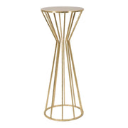 Tavolo VKH580, Oro, Metallo, 38x38x100 cm