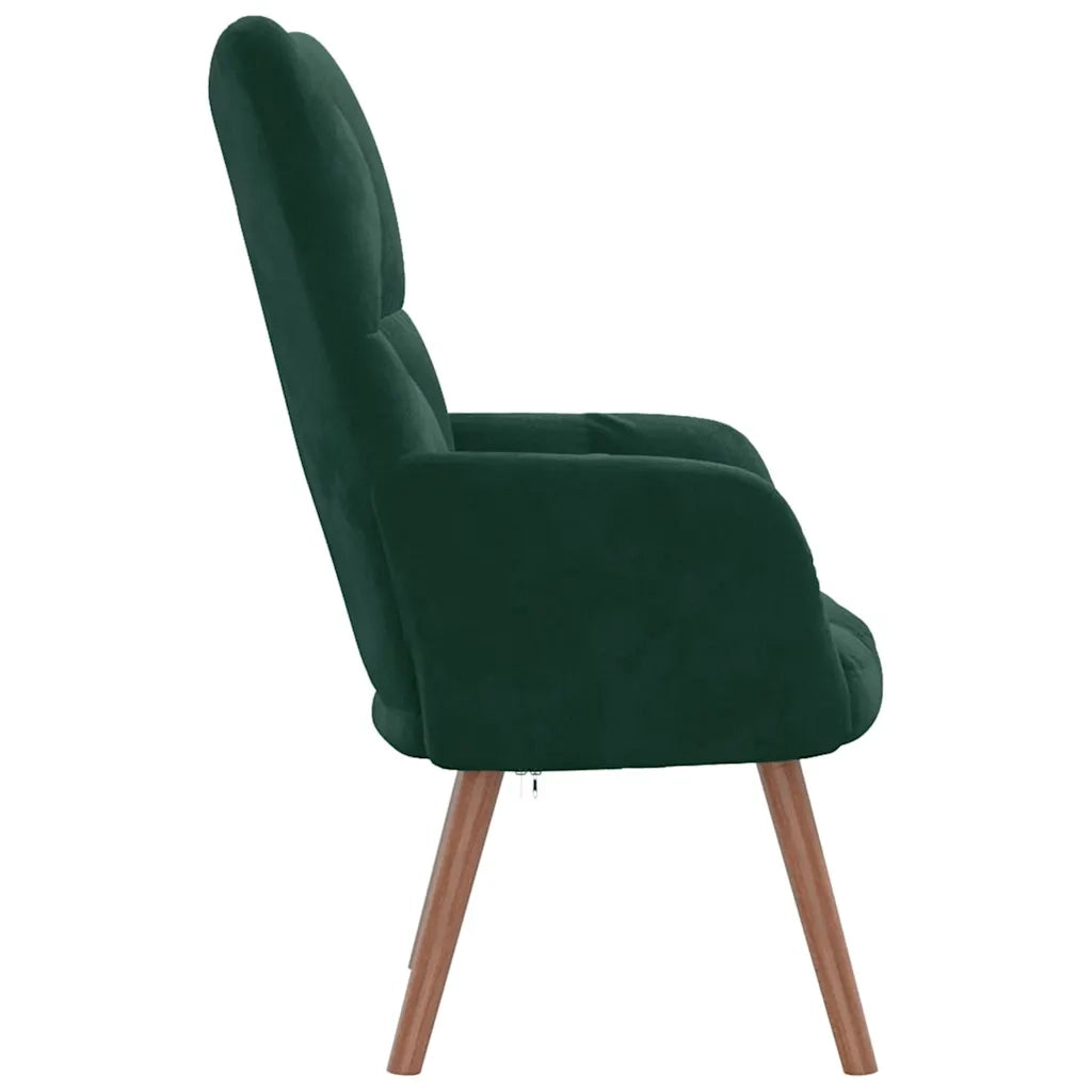 Poltrona Relax Verde Scuro in Velluto cod mxl 21021