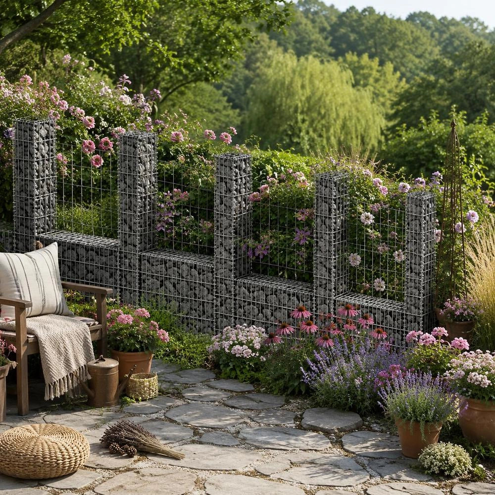 Gabion Basket U-shape Steel 570x20x100 Cm
