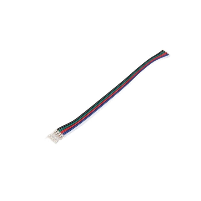 Connettore striscia LED RGBW 12mm doppio con cavo Ecolight
