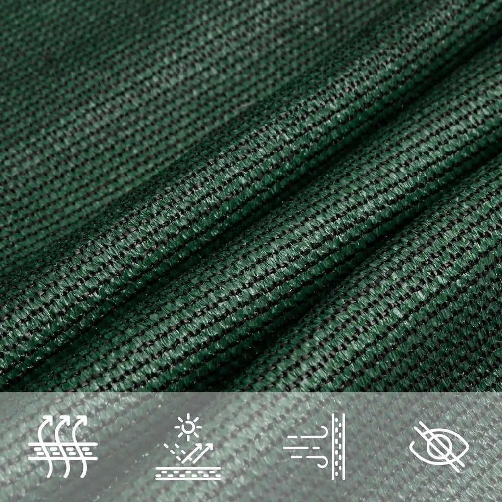 Vela Parasole 160 g/m² Verde Scuro 4x6 m in HDPE 311464